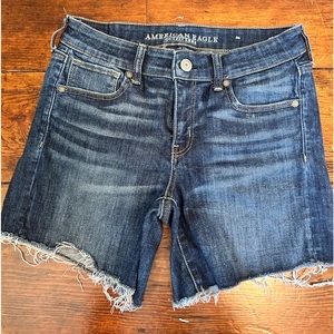 american eagle jean cut-off shorts